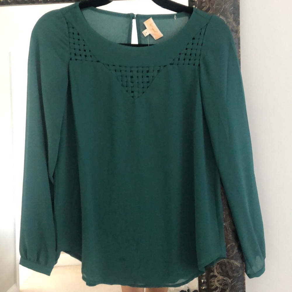 Green blouse